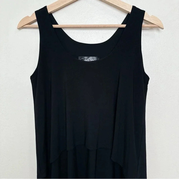 Sympli Womens 6 Tiered Black  Tank Relax Essential Top - Picture 4 of 12